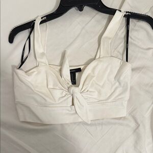 Forever 21 White Crop Top